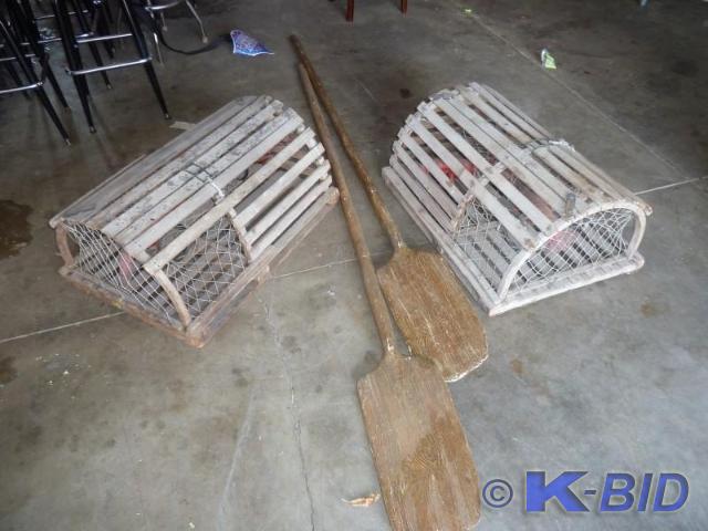lot 24 image: Joes Crab Shack Lobster traps  2 L...