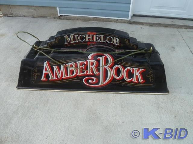 lot 35 image: Amber Bock pool table light  Appro...