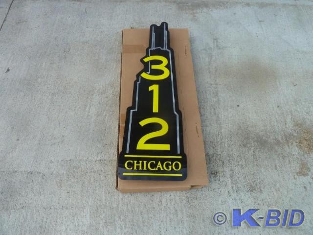 lot 43 image: Chicago 312 Neon light  New in the...