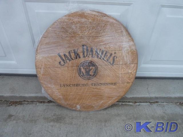 lot 46 image: Jack Daniels Keg cover decor Solid...