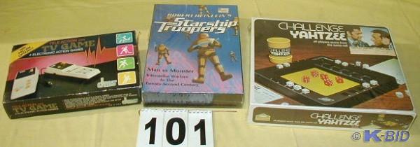 lot 101 image: Three Vintage Games  On the left is...