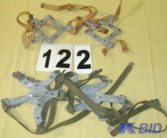 lot 122 image: Pair of Vintage Strap-On Ice Creepe...
