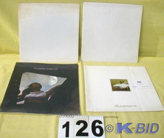 lot 126 image: Four Vintage FORD Thunderbird Car B...