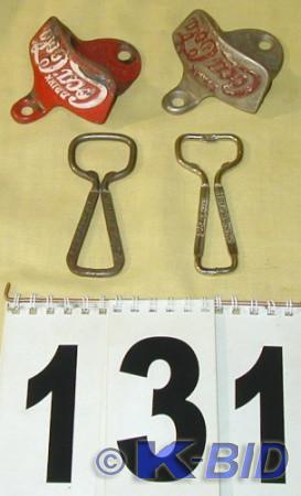 lot 131 image: Four Different Coca-Cola Bottle Ope...