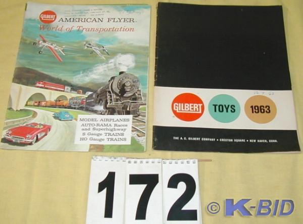lot 172 image: Pair of Gilbert Toys Toy Catalogs, ...