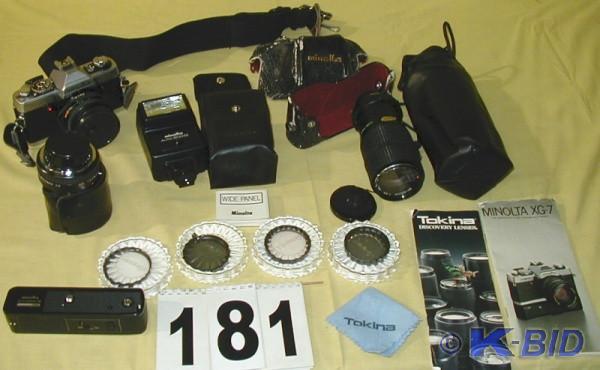 lot 181 image: Nice Minolta XG-7 Film Camera Packa...