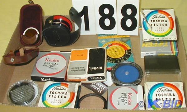 lot 188 image: Lot of Vintage Camera Filters  Ther...