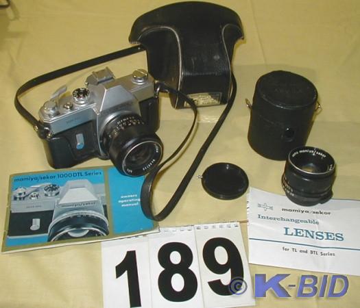 lot 189 image: Vintage MamiyaSekor 1000DTL 35 mm ...