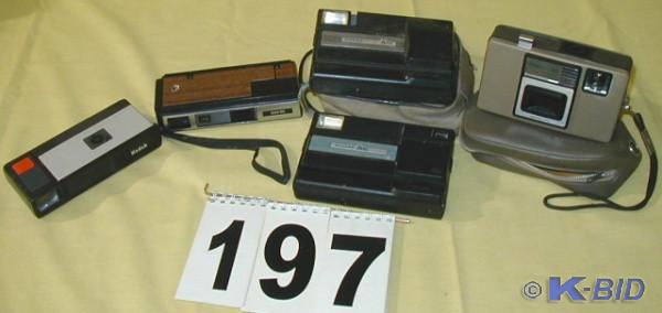 lot 197 image: Five Vintage Film and Disc Cameras ...