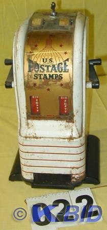 lot 22 image: Vintage USPS Postage Stamp Machine ...