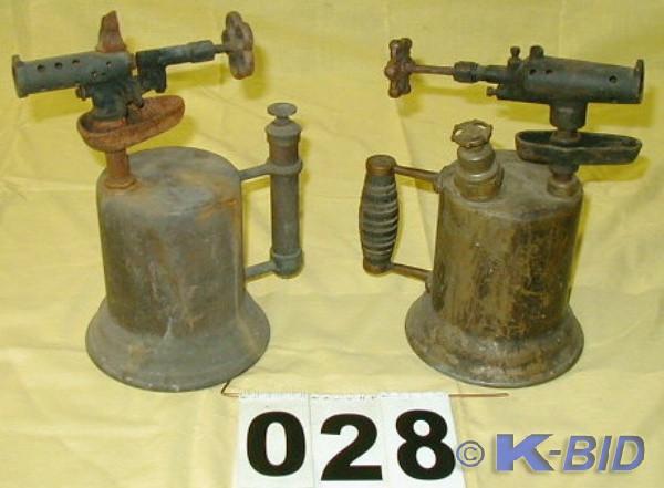 lot 28 image: Pair of Vintage Plumbers Blow Torch...