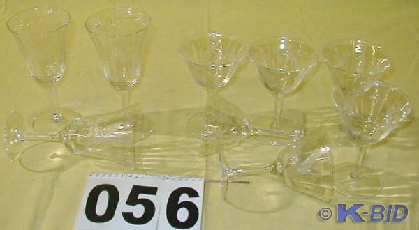 lot 56 image: Three Crystal Wine and Six Crystal ...