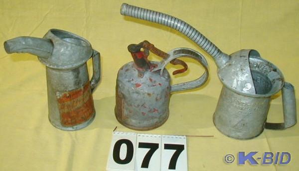 lot 77 image: Three Vintage Automotive Liquid Dis...