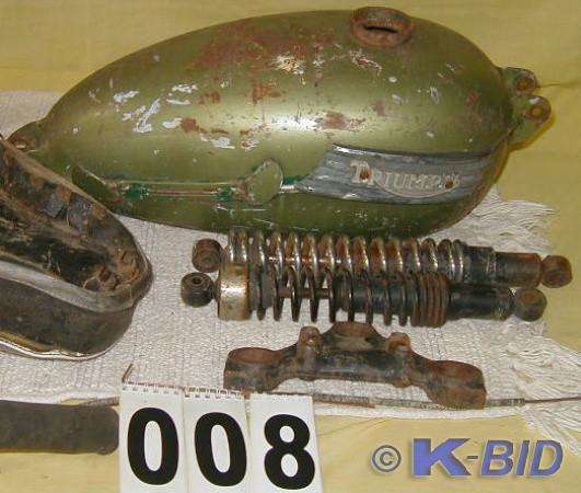 lot 8 image: Triumph Motorcycle Parts  Group of ...