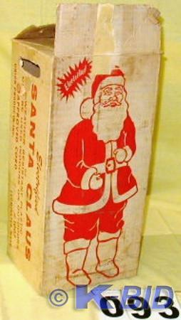 lot 93 image: Vintage Lighted Santa Claus  Made b...