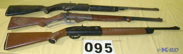 lot 95 image: Three BB Guns  The Daisy lever acti...