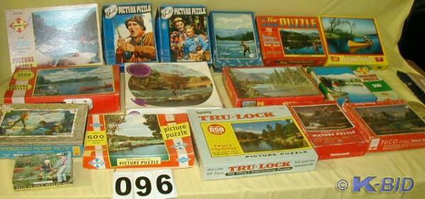 lot 96 image: Sixteen Vintage Fishing Scene Pictu...