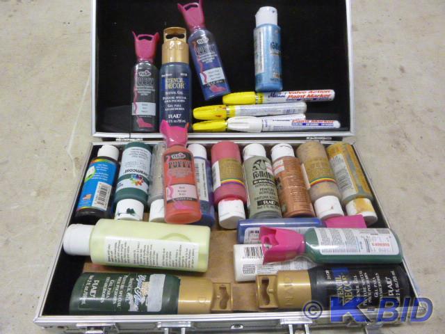 lot 111 image: Miscellaneous Paints in Metal Case