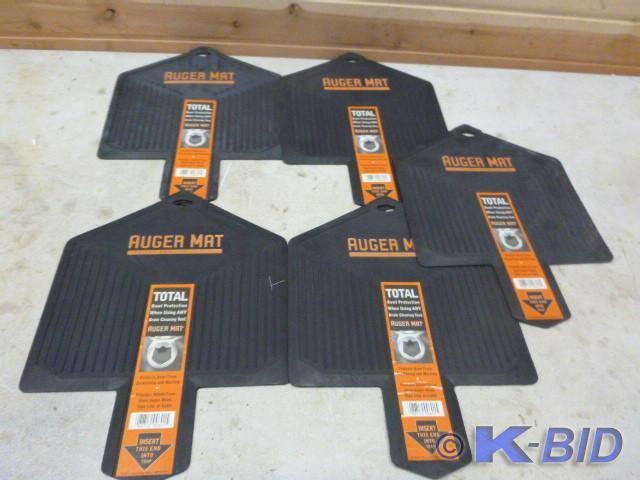 lot 113 image: 5 Auger Mats Toilet Bowl Protectors