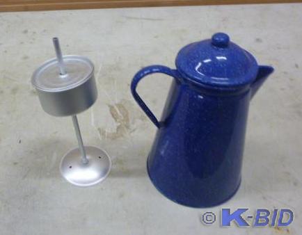 lot 132 image: Enamel Coffee Pot
