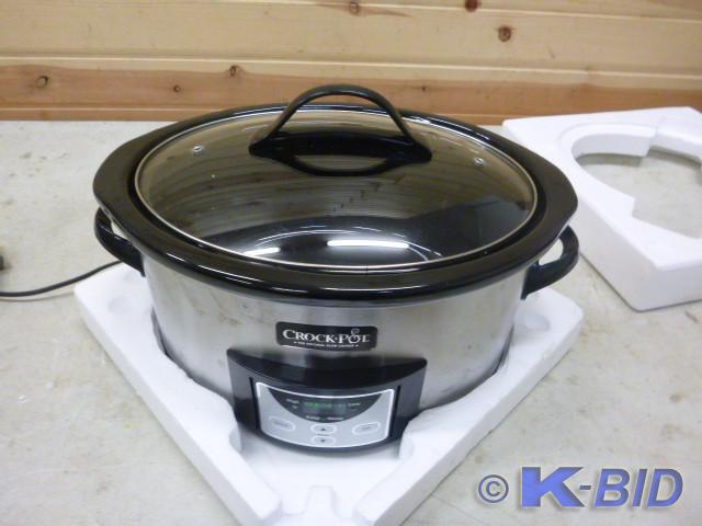 lot 158 image: 6 Quart Crock Pot   Programmable Di...