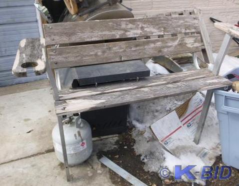 lot 171 image: 48 Dock Bench   Aluminum Frame