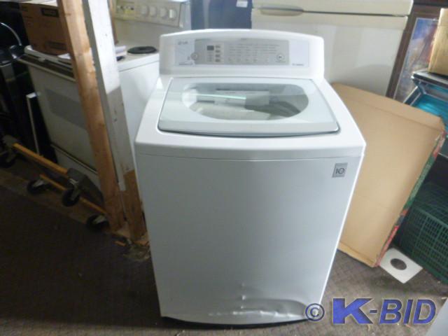 lot 3 image: LG Washer   Model #UT4801CW  Invert...
