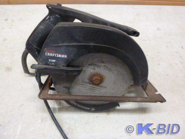 lot 81 image: Craftsman Circular Saw   7 14  2 ...