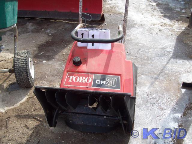 Toro Snowblower- Model Cr-20, Consi...