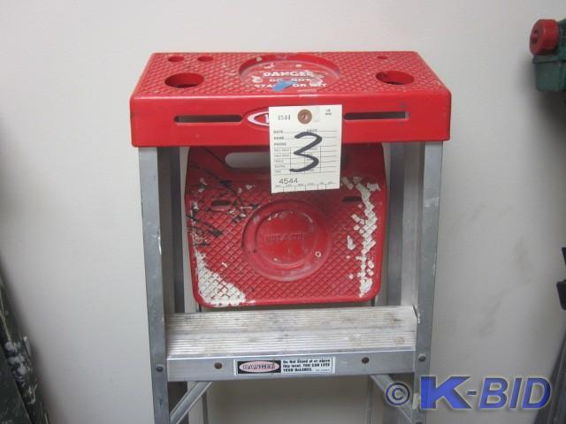 5 Werner aluminum folding step lad...