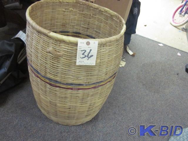 30 large wicker basket with (1) mi...