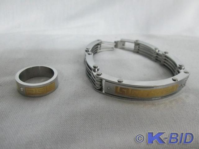 Stainless Steel Greek Key Bracelet ...