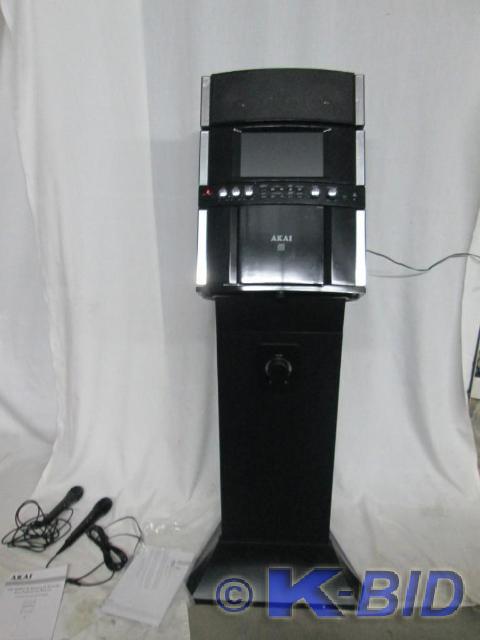 AKAI Karaoke System w Pedestal and...
