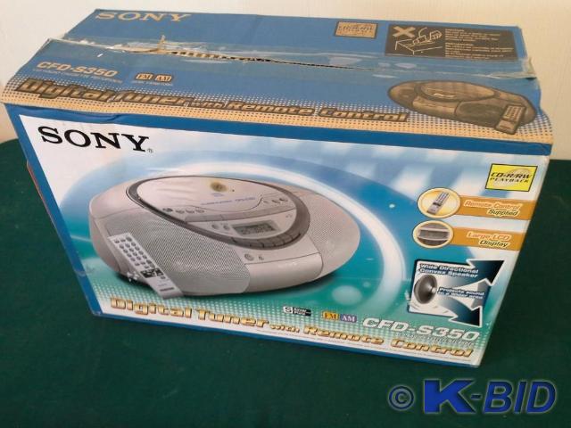 lot 102 image: Sony CD Radio Cassette Recorder mod...