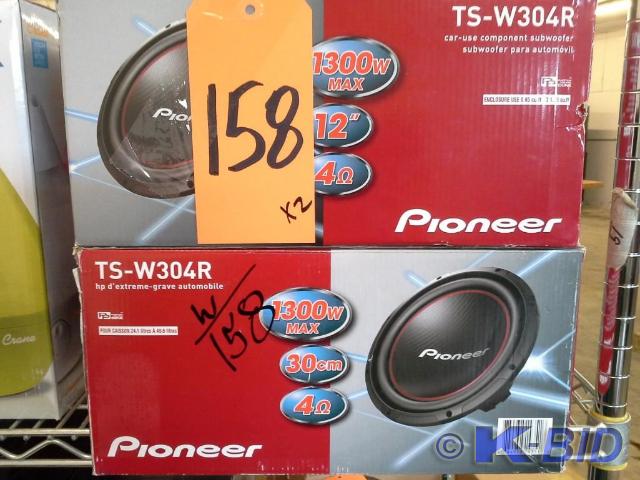 lot 158 image: (2) piece lot Pioneer 12 Car-use c...