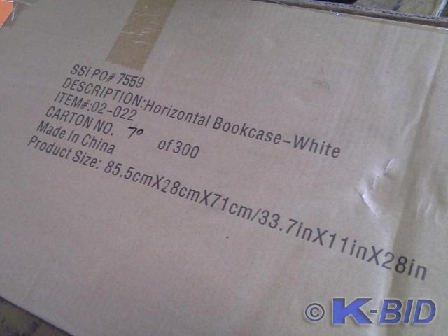 lot 177 image: Horizontal Bookcase-White, item # 0...