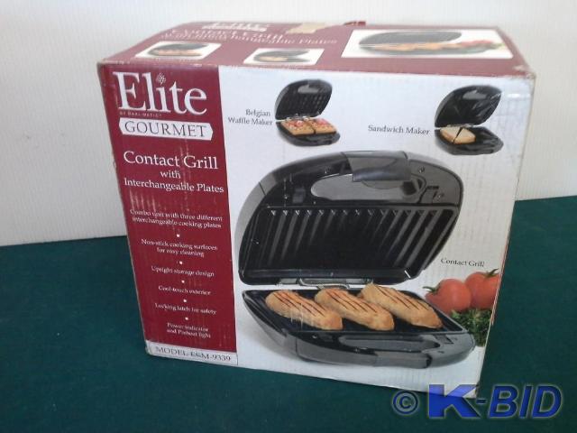 lot 198 image: Maxi-Matic Elite Gourmet Contact Gr...