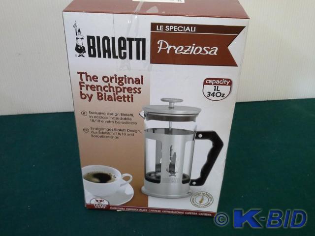 lot 201 image: Bialetti 8 Cup Frenchpress. BIDDER ...