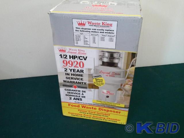 lot 203 image: Waste King Waste Food Disposer, Leg...