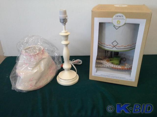 lot 221 image: (2) piece lot of lamps, 1 Carters ...