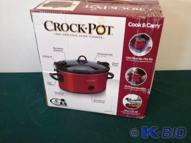 lot 223 image: Crock-Pot Cook & Carry 6 Qt. Ov...