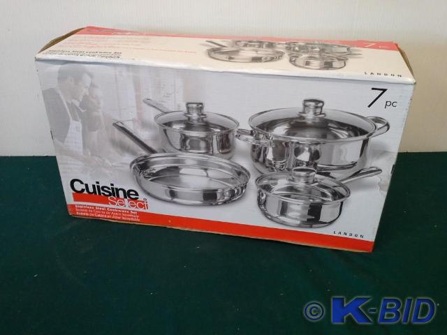 lot 224 image: Cuisine Select 7 piece S.S. Cookwar...