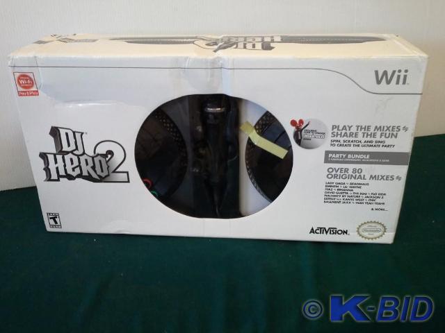lot 234 image: DJ HERO2 Party Bundle for Wii, 2 Tu...