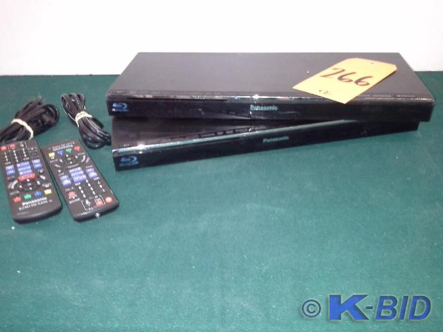 lot 266 image: (2) piece lot Panasonic Blu-ray Dis...