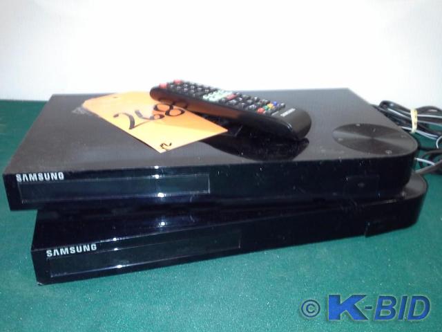 lot 268 image: (2) piece lot Samsung Blu-ray Disc...
