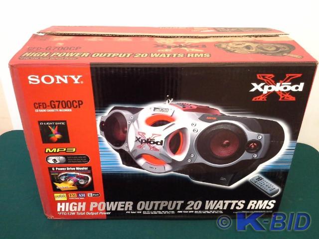 lot 52 image: Sony xplod model CFD-G700CP, CD Rad...