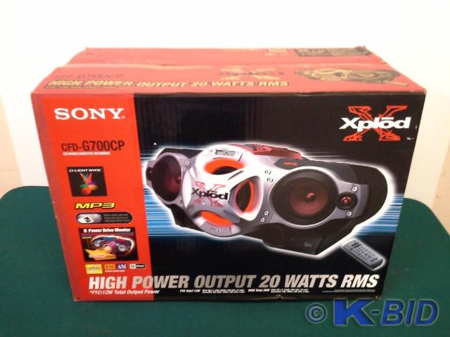 lot 54 image: Sony xplod model CFD-G700CP, CD Rad...