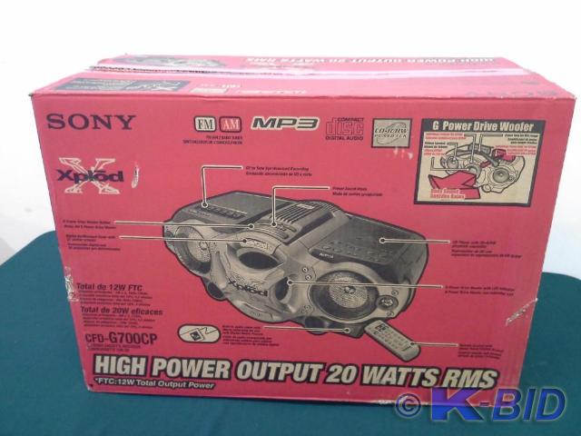 lot 55 image: Sony xplod model CFD-G700CP, CD Rad...
