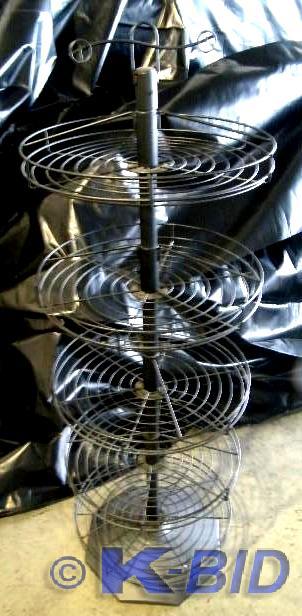 lot 58 image: Black Metal Circular Display Rack  ...