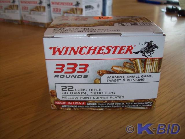 Winchester 22 Long Rifle -333 round...